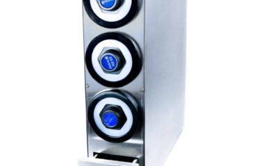 DISPENSADOR DE COPOS TRIPLO E CASQUINHA DUPLA